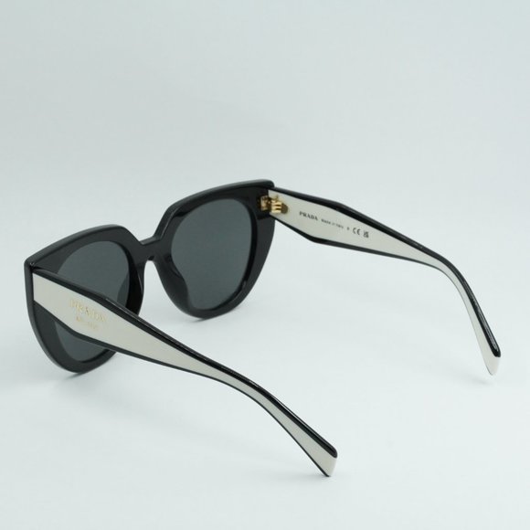 FINAL PRICE NEW PRADA PR14WS 09Q5S0 BLACK DARK GREY SUNGLASSES - Picture 6 of 12